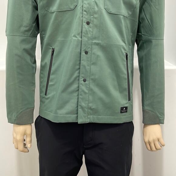 Coldsmoke Men's Green Jacket Zip Up Snaps and patch Size M Brand New With Tag - Picture 6 of 15